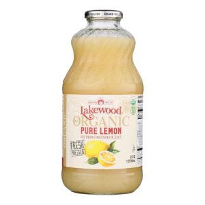 Lakewood - Organic Juice - Pure Lemon - Case Of 6 - 32 Fl Oz.