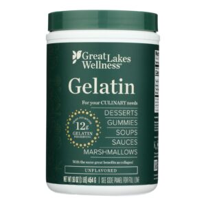 Great Lakes Wellness - Culinary Gelatin Unflav - Ea Of 1-16 Oz