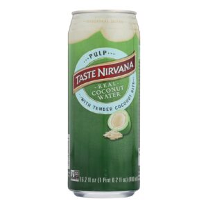 Taste Nirvana Taste Nirvana Coconut Water With Pulp - Case Of 12 - 16.2 Fl Oz.