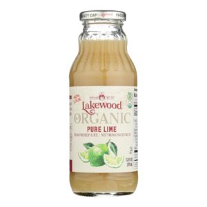 Lakewood Pure Lime Juice - Lime - Case Of 12 - 12.5 Fl Oz.