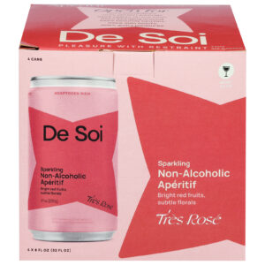 De Soi - Sprklng Bev Tres Rose - Cs Of 6-4-8 Fz
