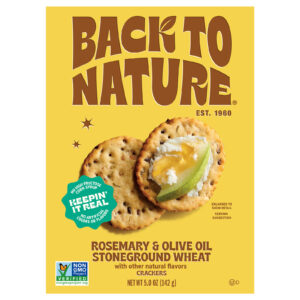 Back To Nature - Crkrs Rsmry Oo Stngrd Wht - Cs Of 6-5 Oz