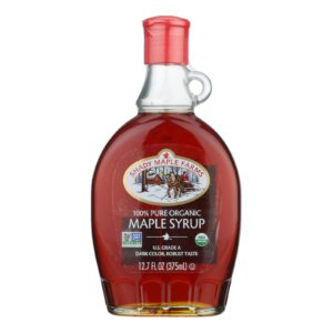 Shady Maple Farms 100 Percent Pure Organic Maple Syrup - Case Of 12 - 12.7 Fl Oz.