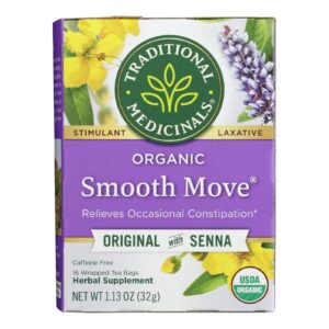 Traditional Medicinals Organic Senna Stimulant Laxative Tea - Caffeine Free - 16 Bags