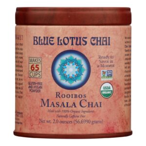 Blue Lotus - Masala Chai Organic Rooibos - Case Of 6 - 2 Oz