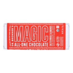 Dr. Bronner's - Bar Chocolate Salted Almnd - Case Of 9-3 Oz