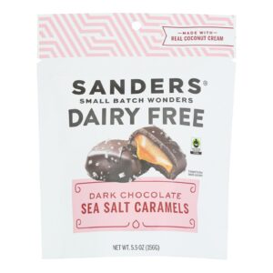 Sanders - Caramels Dark Choc Ssalt - Cs Of 6-5.5 Oz
