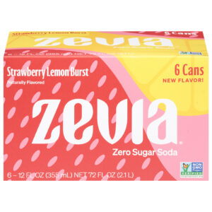 Zevia - Soda Strawbry Lemon Burst - Cs Of 4-6-12 Fz
