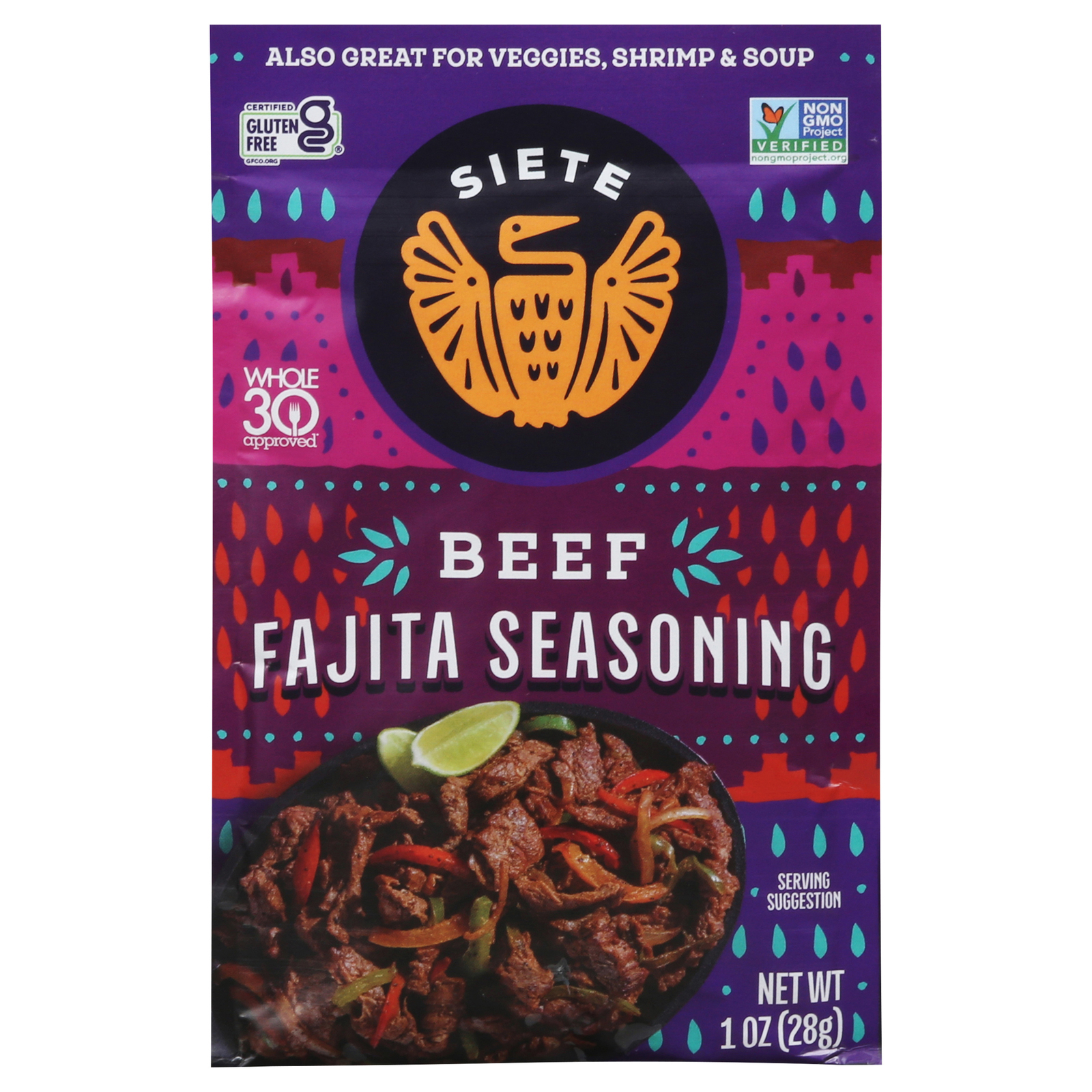 Siete - Seasoning Beef Fajita - Cs Of 12-1 Oz