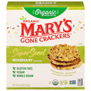 Mary's Gone Crackers - Crckr Og2 Spr Sd Rsmry - Cs Of 6-4 Oz