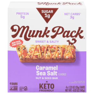 Munk Pack - Keto Nt&sd Caramel Ssalt - Cs Of 6-4-1.23oz
