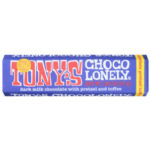 Tony's Chocolonely - Bar Dk Mlkchoc Pretz Toff - Cs Of 20-1.66 Oz