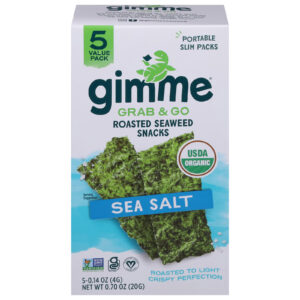 Gimme Seaweed Snacks - Seaweed Snk Og2 Sslt 5pk - Cs Of 6-5-.14 Oz