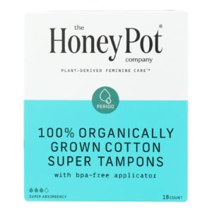 The Honey Pot - Tampon Supr Plst App Unsc - Ea Of 1-18 Ct