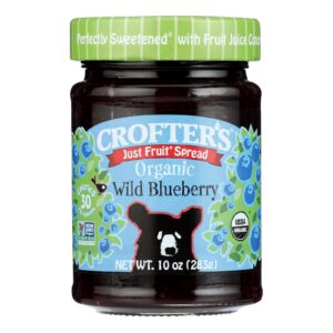 Crofters Fruit Spread - Organic - Just Fruit - Wild Blueberry - 10 Oz - Case Of 6