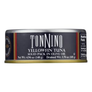 Tonnino Tuna Light - Olive Oil - Case Of 12 - 4.9 Oz.