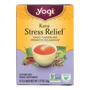 Yogi Tea Kava Stress Relief - Caffeine Free - 16 Tea Bags