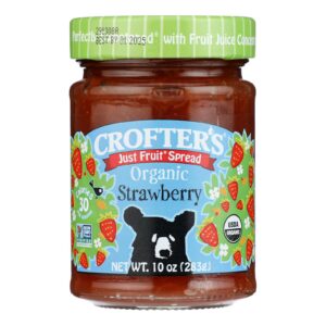 Crofters Fruit Spread - Organic - Just Fruit - Strawberry - 10 Oz - Case Of 6