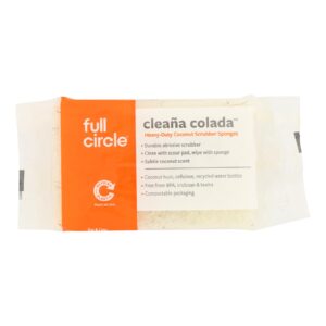 Full Circle Home - Scrubber Sponge Ccnut 2pk - Cs Of 6-ct