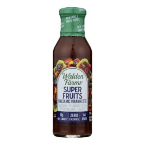Walden Farms Calorie Free Super Fruits Balsamic Vinaigrette  - Case Of 6 - 12 Fz