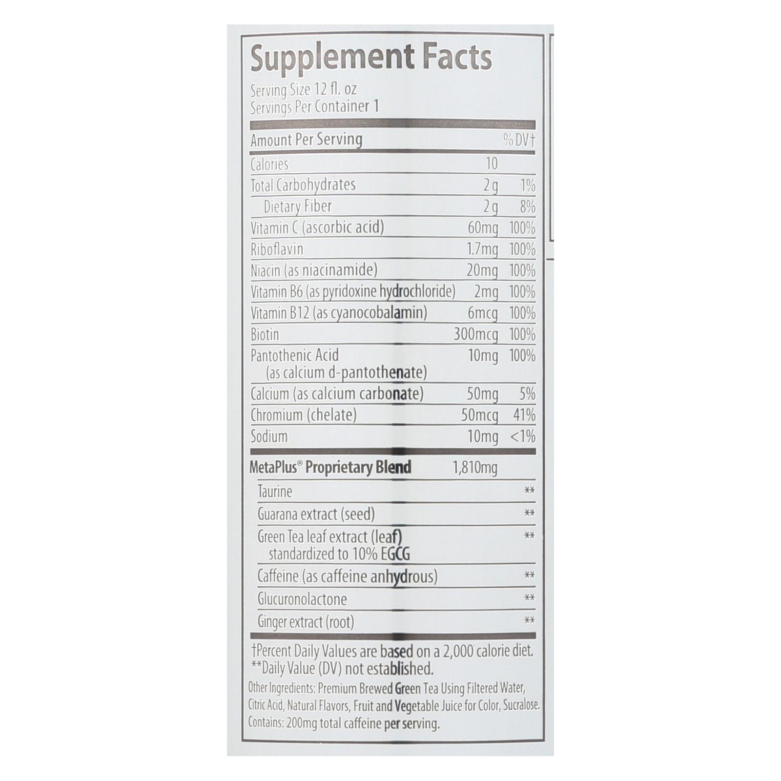 Celsius Non-carbonated Raspberry Acai Green Tea Dietary Supplement - Case Of 12 - 12 Fz - Image 3