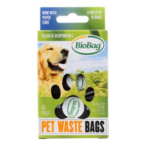 Biobag - Dog Waste Bags - Case Of 12 - 45 Count
