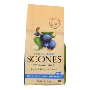 Sticky Fingers Bakeries - Scone Mix Blueberry - Case Of 6 - 16 Oz