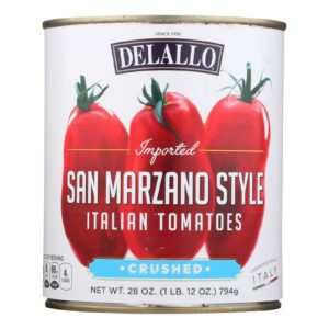 Delallo - Tomato Crushed San Marzno - Case Of 12 - 28 Oz