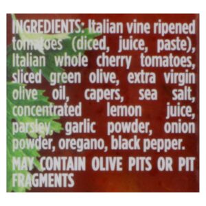 Sacla - Pasta Sauce Puttanesca - Case Of 6 - 24.0 Oz