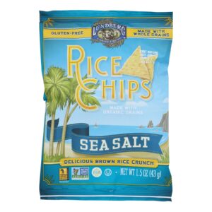 Lundberg Family Farms Rice Chips - Sea Salt - Case Of 24 - 1.5 Oz.