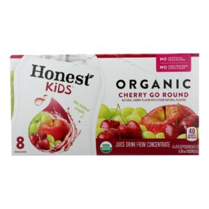 Honest Kids Organic Kids Juice Drinks - Cherry Go Round - Case Of 4 - 8-6.75fl Oz