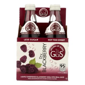 Gus Grown Up Soda - Soda Dry Blackberry - Case Of 6 - 4-12 Fz