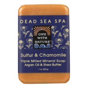 One With Nature - Bar Soap Dead Sea Sulfur - 1 Each 1-7 Oz