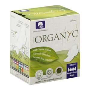 Organyc - Pads Night Ctn Fold W-wng - 1 Each - 10 Ct