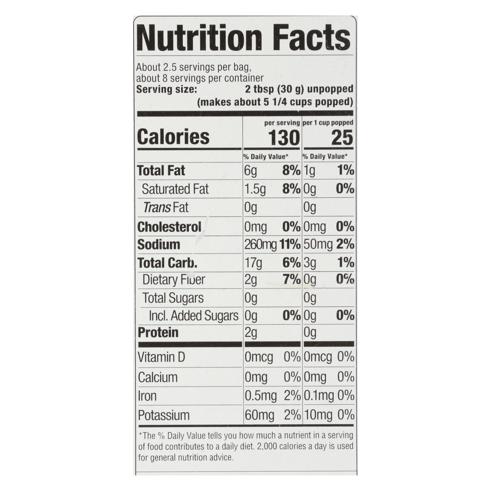 Skinnypop Popcorn - Popcorn Micro Sea Salt 3pk - Case Of 12 - 3-2.8 Oz - Image 3