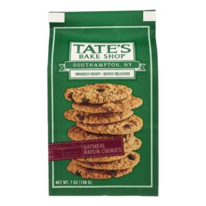 Tate's Bake Shop Oatmeal Raisin Cookies  - Case Of 12 - 7 Oz