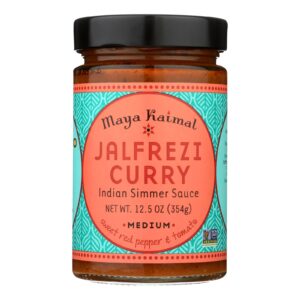 Maya Kaimal Indian Simmer Sauce - Jalfrezi Curry - Case Of 6 - 12.5 Oz.