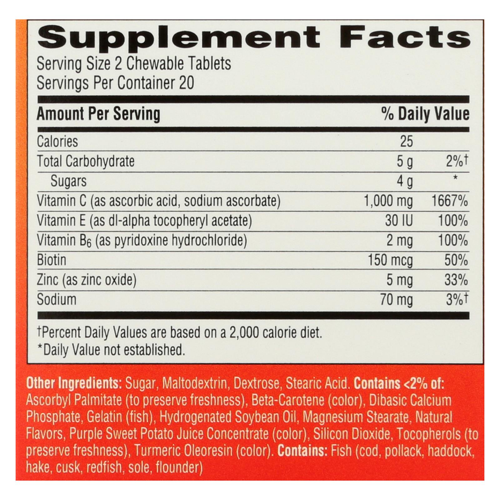 Emergen-c - Chewables Orange Blast - 1 Each - 40 Ct - Image 2