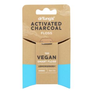 Dr. Tung's - Floss Activated Charcoal - Case Of 6 - 30 Yrd