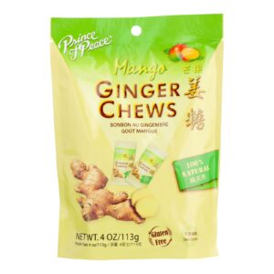 Prince Of Peace - Chews Ginger Mango - 1 Each - 4 Oz