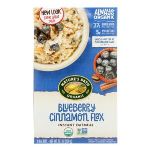 Nature's Path Organic Optimum Power Flax Cereal - Blueberry Cinnamon - Case Of 6 - 11.2 Oz.