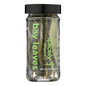 Spicely Organics - Organic Bay Leaves - Case Of 3 - 0.09 Oz.