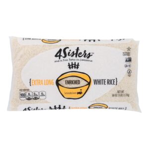 4 Sisters - Rice White Long Grain Enr - Case Of 8-5 Lb