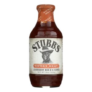 Stubb's Bbq Sauce - Sweet Heat - Case Of 6 - 18 Oz.