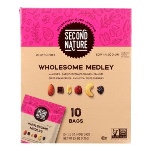 Second Nature - Nut Medley Wholesome - Case Of 4-10-1.5