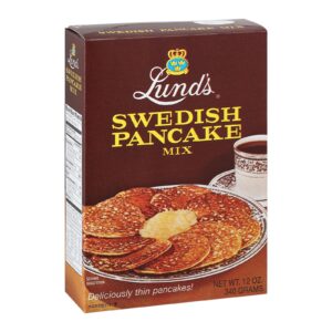 Lund's Pancake Mix Mix - Swedish Pancake - Case Of 12 - 12 Oz