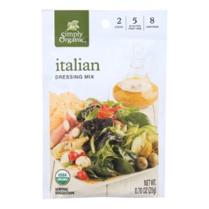 Simply Organic Italian Salad Dressing Mix - Case Of 12 - 0.7 Oz.