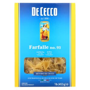 De Cecco Pasta - Pasta - Farfalle - Bowties - Case Of 12 - 16 Oz