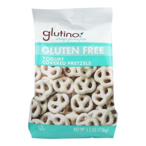 Glutino Peppermint Pretzels - Yogurt - Case Of 12 - 5.5 Oz.
