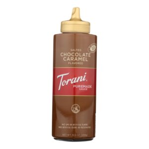 Torani Salted Chocolate Caramel Sauce - Case Of 4 - 16.5 Oz